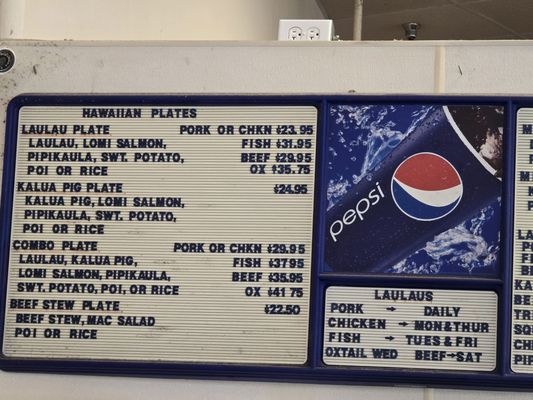Menu photo 1 Young's Fish Market Honolulu, HI