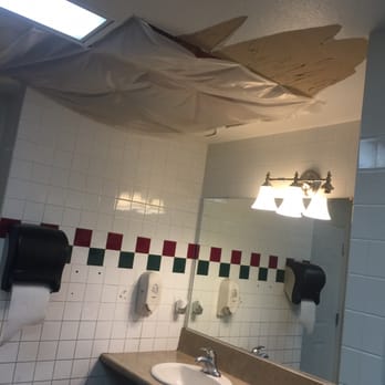 Pizza Factory - The ceiling of the men's restroom needs some work! - Pizza Near Me - Bishop, California Pizza Factory - The ceiling of the men's restroom needs some work! - Pizza Near Me - Bishop, California