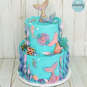 Dainty Dessert - Mermaid - Custom Cakes Near Me Dainty Dessert - Mermaid - Custom Cakes Near Me