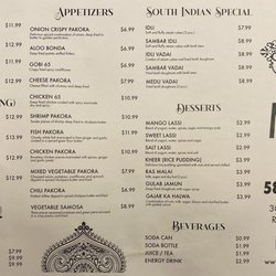 Menu front