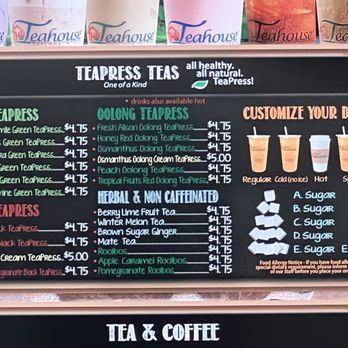The Teahouse Tapioca & Tea - the menu - Coffee & Tea Near Me - Houston, Texas The Teahouse Tapioca & Tea - the menu - Coffee & Tea Near Me - Houston, Texas