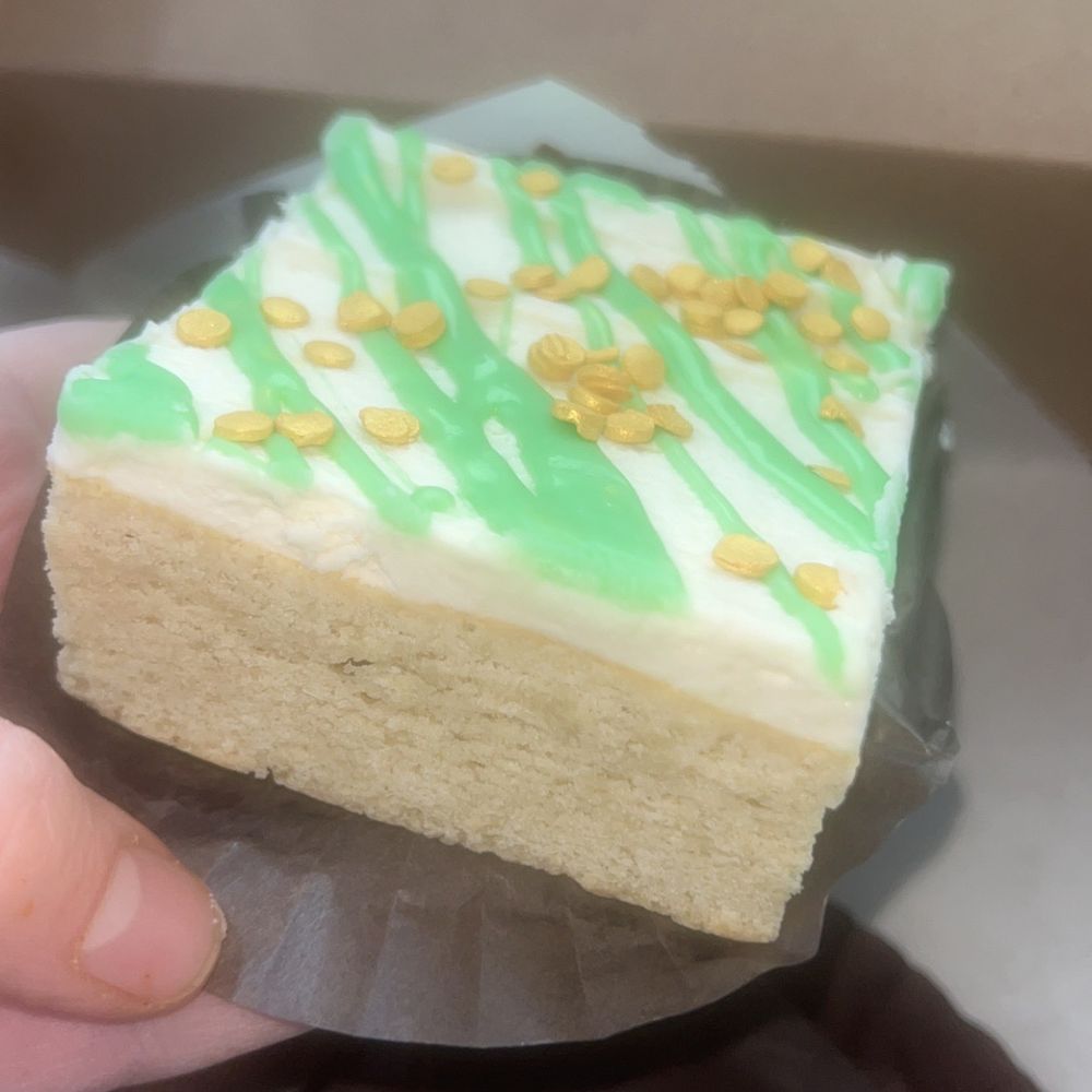 9oh6 Baking - Sugar cookie bar. Simple, yet very delicious! The frosting is the best part! - Custom Cakes Near Me - Yukon, Oklahoma