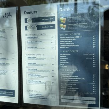 The Salty - Menu - Donuts Near Me - Denver, Colorado The Salty - Menu - Donuts Near Me - Denver, Colorado
