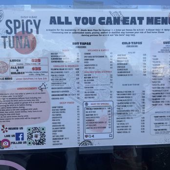 Spicy Tuna - Menu - Sushi Bars Near Me - Henderson, Nevada