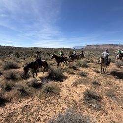 Zion Trail Rides at Jacob's Ranch - Out on public land, cruising around in the desert hills right above Virgin River