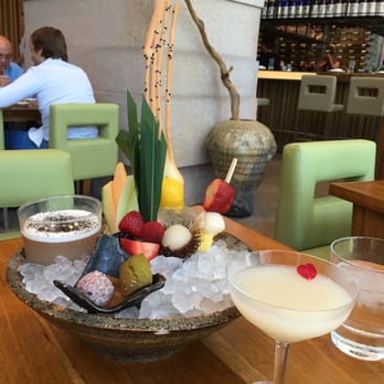 Zuma - Dessert with a lychee martini - Japanese Near Me - Miami, Florida