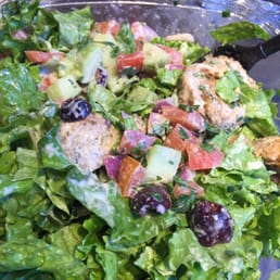 Best falafel salad with special sauce! Bursts your senses
