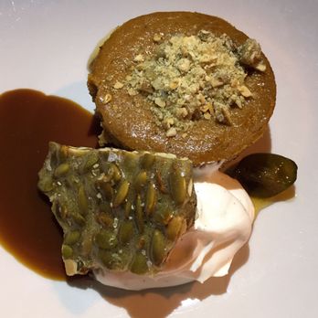 Fete - Pumpkin cheesecake dessert with brittle - New American Near Me - Honolulu, Hawaii Fete - Pumpkin cheesecake dessert with brittle - New American Near Me - Honolulu, Hawaii