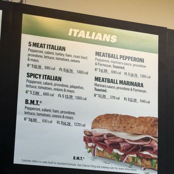 Subway - Menu 2/2026 - Sandwiches Near Me - La Crescenta, California Subway - Menu 2/2026 - Sandwiches Near Me - La Crescenta, California