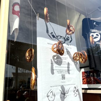 Squabisch - Hanging pretzels - Pretzels Near Me - Berkeley, California
