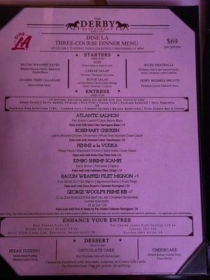 Menu photo 5 The Derby Arcadia, CA
