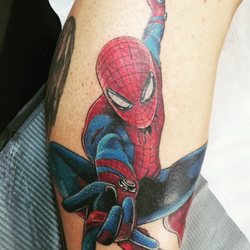 River City Tattoo - An Amazing Spider man done by Chris
