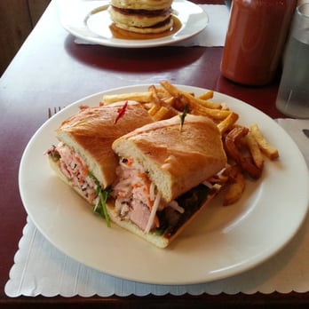 The Red Wagon - Shrimp and pork belly sandwich - Diners Near Me - Vancouver, British Columbia The Red Wagon - Shrimp and pork belly sandwich - Diners Near Me - Vancouver, British Columbia