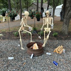 Americamps RV Resort - Decorated for Halloween.