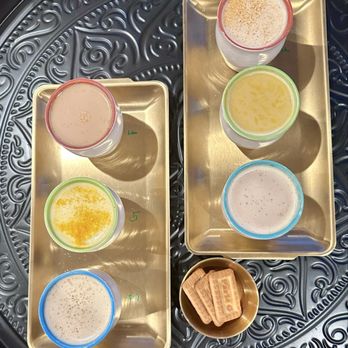 Fly Chai - Flight from Left to Right: Signature, Golden, Fire - Coffee & Tea Near Me - Beaverton, Oregon