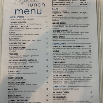 Glass Box San Diego - Lunch Menu (1/19/2025) - Seafood Near Me - San Diego, California Glass Box San Diego - Lunch Menu (1/19/2025) - Seafood Near Me - San Diego, California