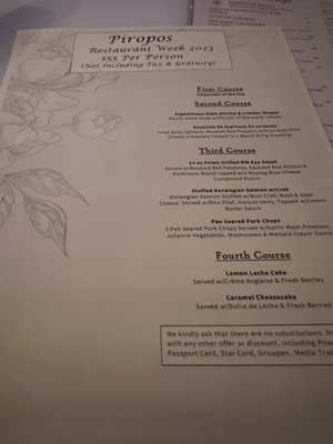 Menu photo 2 Piropos Restaurant Kansas City, MO Menu photo 2 Piropos Restaurant Kansas City, MO