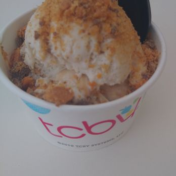 TCBY Pinetree Square - Sea salt caramel with butterfingers topping - Ice Cream & Frozen Yogurt Near Me - Ruidoso, New Mexico TCBY Pinetree Square - Sea salt caramel with butterfingers topping - Ice Cream & Frozen Yogurt Near Me - Ruidoso, New Mexico