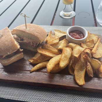 Waterfront - Salmon BLT with fries - Lounges Near Me - Stuart, Florida Waterfront - Salmon BLT with fries - Lounges Near Me - Stuart, Florida