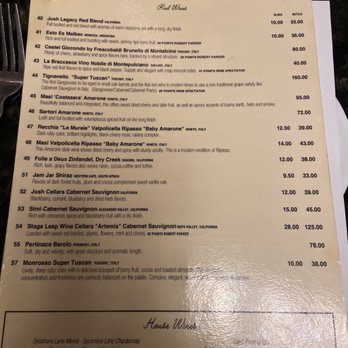 D'Raymonds - Wine menu - Italian Near Me - Albany, New York