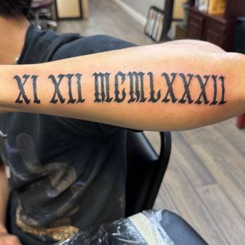 Staytrue Tattoo Parlor - Roman numerals 10/10 - Tattoo Near Me - Las Vegas, Nevada Staytrue Tattoo Parlor - Roman numerals 10/10 - Tattoo Near Me - Las Vegas, Nevada