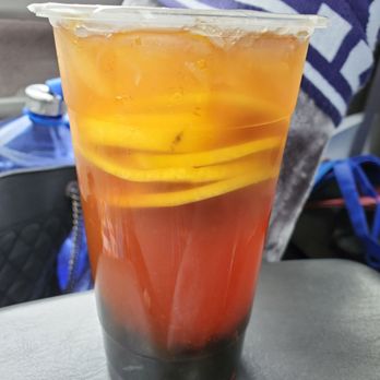 Mai Chi Lin - Lemon Iced Tea (large size with tapioca added) - Hong Kong Style Cafe Near Me - Bellevue, Washington