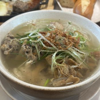 Morning Drip Cafe - Vermicelli Soup w/ Pork Meatballs, Chicken & Bamboo Shoots Bún Mọc (Gà-Mọc-Măng) - Cafes Near Me - Westminster, California