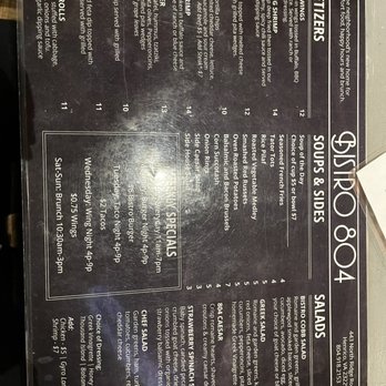 Bistro 804 - 2021 menu - Comfort Food Near Me - Richmond, Virginia Bistro 804 - 2021 menu - Comfort Food Near Me - Richmond, Virginia