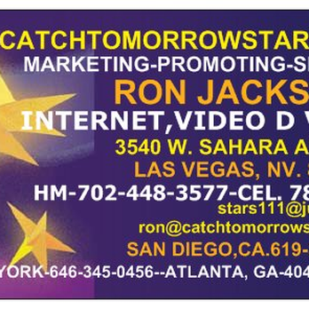 Catch Tomorrow Stars - A different card for Ron Jackson - Videographers Near Me - Las Vegas, Nevada Catch Tomorrow Stars - A different card for Ron Jackson - Videographers Near Me - Las Vegas, Nevada