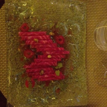 Marmalade - Chioggia beets with raspberries and pistachio - Caribbean Near Me - San Juan, Puerto Rico Marmalade - Chioggia beets with raspberries and pistachio - Caribbean Near Me - San Juan, Puerto Rico