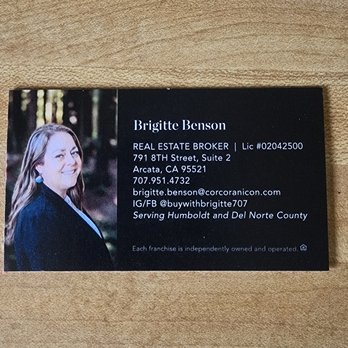 Brigitte Benson - Corcoran Icon Properties - Give me a call with your real estate questions - Real Estate Agents Near Me - Arcata, California Brigitte Benson - Corcoran Icon Properties - Give me a call with your real estate questions - Real Estate Agents Near Me - Arcata, California