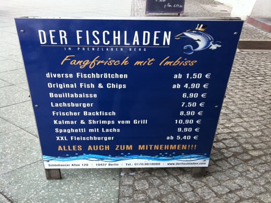 Menu photo 6 Der Fischladen Berlin, BE