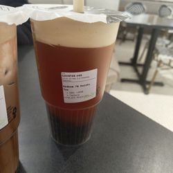 Presotea - Large Peach black tea with pearls