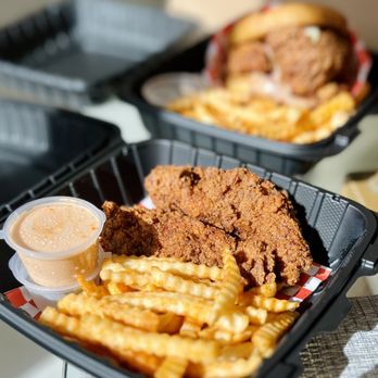 Chicks On Fire - Chicks Jumbo Tender - Chicken Shop Near Me - Costa Mesa, California Chicks On Fire - Chicks Jumbo Tender - Chicken Shop Near Me - Costa Mesa, California