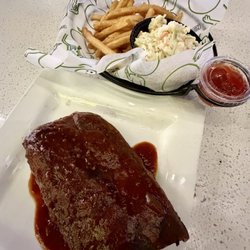 Rail House Restaurant - BBQ Ribs, French Fries, Cole Slaw