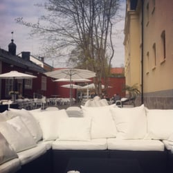 Café Göteborg - Utsikt över en del av uteserveringen