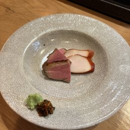 Slow cooked duck breast