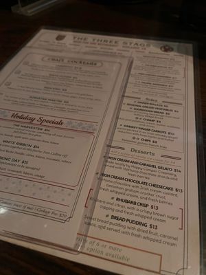 Menu photo 1 The Three Stags Irish Pub & Restaurant Redlands, CA Menu photo 1 The Three Stags Irish Pub & Restaurant Redlands, CA