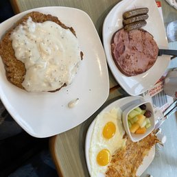Country Fried Steak And Eggs