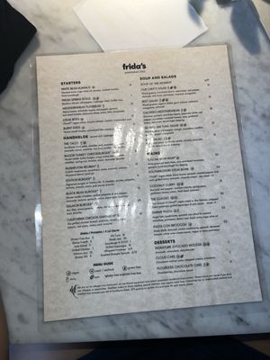Menu photo 1 Frida's University City, MO Menu photo 1 Frida's University City, MO