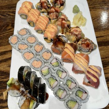 Sushi Republic - Tiger Roll Crabmeat Volcano Roll - Sushi Bars Near Me - New Hyde Park, New York Sushi Republic - Tiger Roll Crabmeat Volcano Roll - Sushi Bars Near Me - New Hyde Park, New York