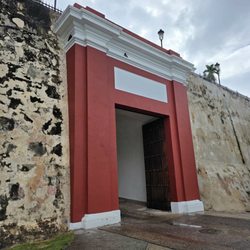 Puerta de San Juan - A close up view of the San Juan Gate