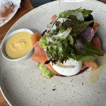 Between Us - Latke Egg Benedict - Breakfast & Brunch Near Me - San Diego, California