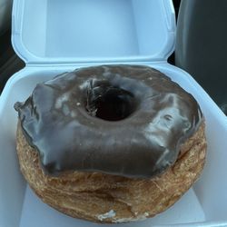 Donut Time - Donut croissant chocolate glaze.