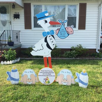 Front Yard Friends Lawn Greetings & Storks - Perfect! - Party & Event Planning Near Me - Chesapeake, Virginia Front Yard Friends Lawn Greetings & Storks - Perfect! - Party & Event Planning Near Me - Chesapeake, Virginia