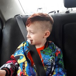 Magicuts - this is my sons "faux hawk" that cost $25 bucks. I provided a photo for reference. this is a mess.