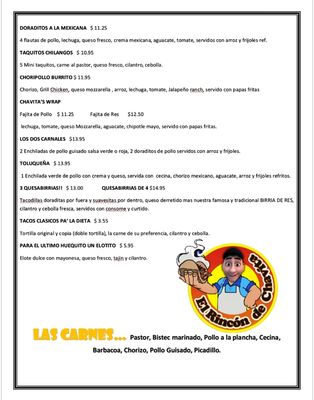 Menu photo 1 EL Rincon de Chavita Houston, TX Menu photo 1 EL Rincon de Chavita Houston, TX
