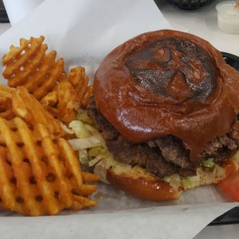 JLB Eatery - Double with waffle fries - Burgers Near Me - Houston, Texas JLB Eatery - Double with waffle fries - Burgers Near Me - Houston, Texas