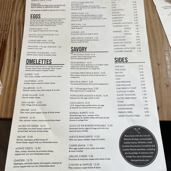 Z Cafe - Breakfast menu - Breakfast & Brunch Near Me - Bonsall, California
