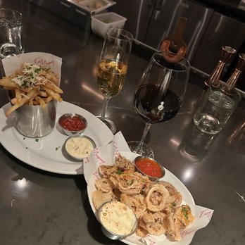 Easy Company - Truffle fries and calamari - Wine Bars Near Me - Washington, DC, District of Columbia